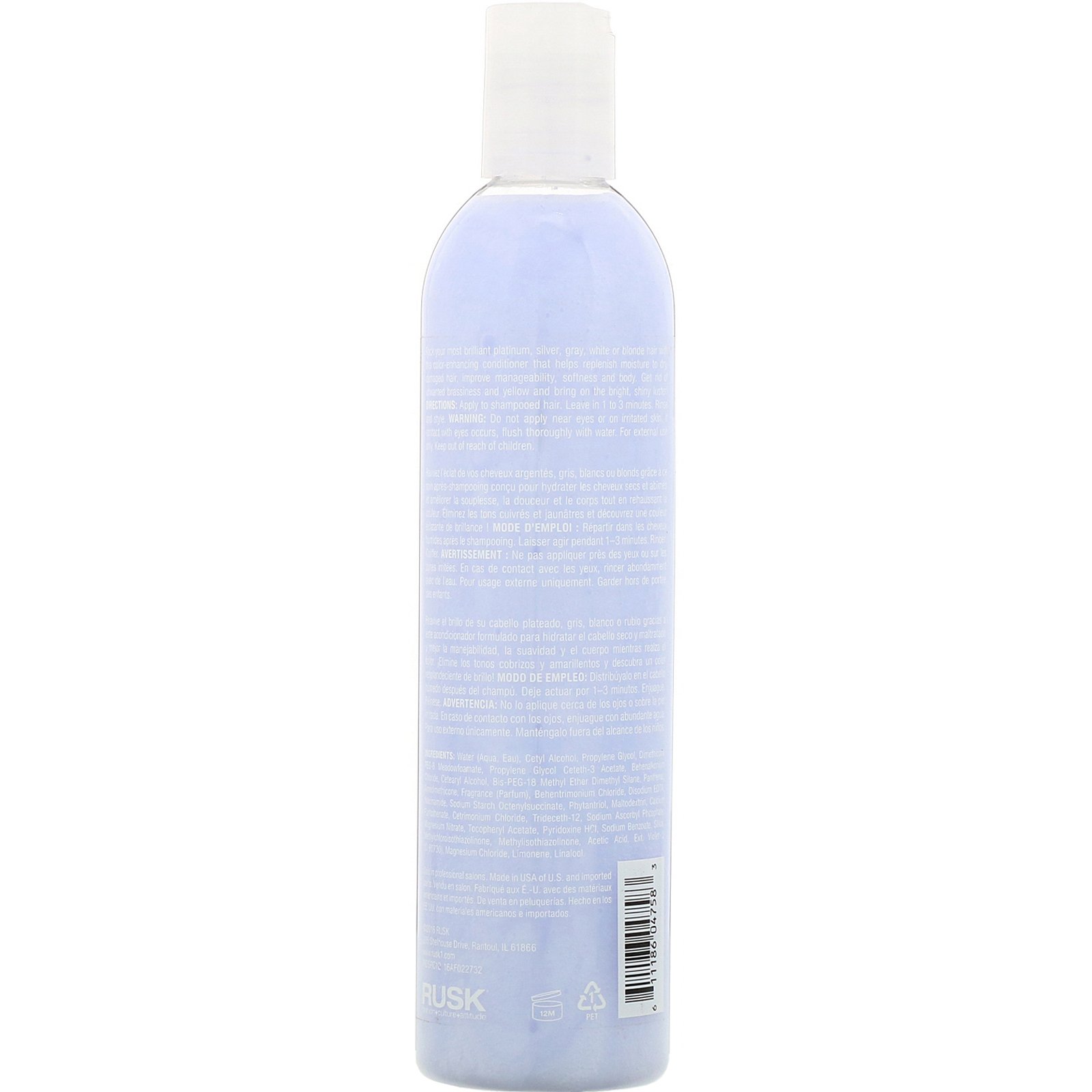 Comprar Rusk, Deepshine, Platinum X, condicionador, 340 g - Imagem 2