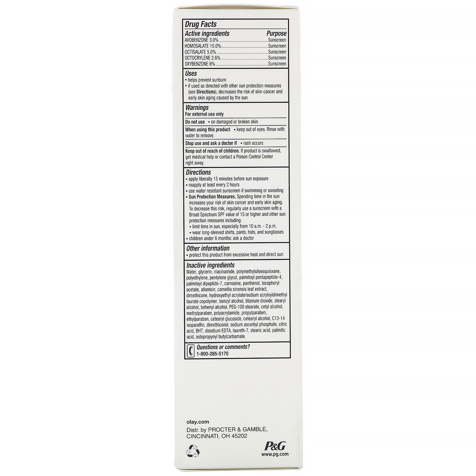 Comprar Olay, ProX, Antienvelhecimento Dermatológico, Loção Reparadora da Idade, FPS 30, 75 ml (2,5 fl oz) - Imagem 3