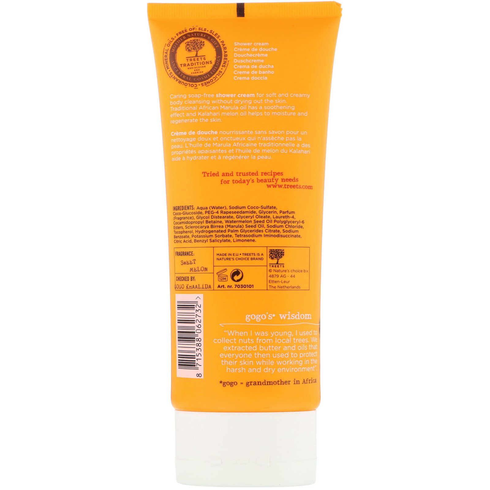 Comprar Treets, Nourishing Spirits, Creme de Banho, Melão, 6,76 fl oz (200 ml) - Imagem 2