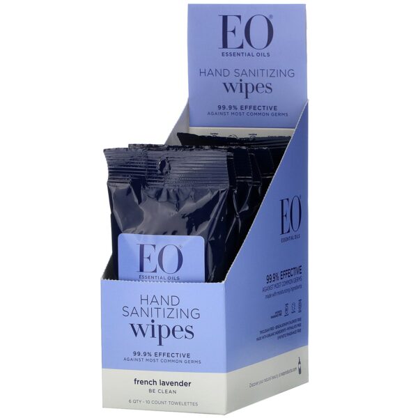 Comprar EO Products, Hand Sanitizing Wipes, Lavender, 6 Pack - Imagem 4