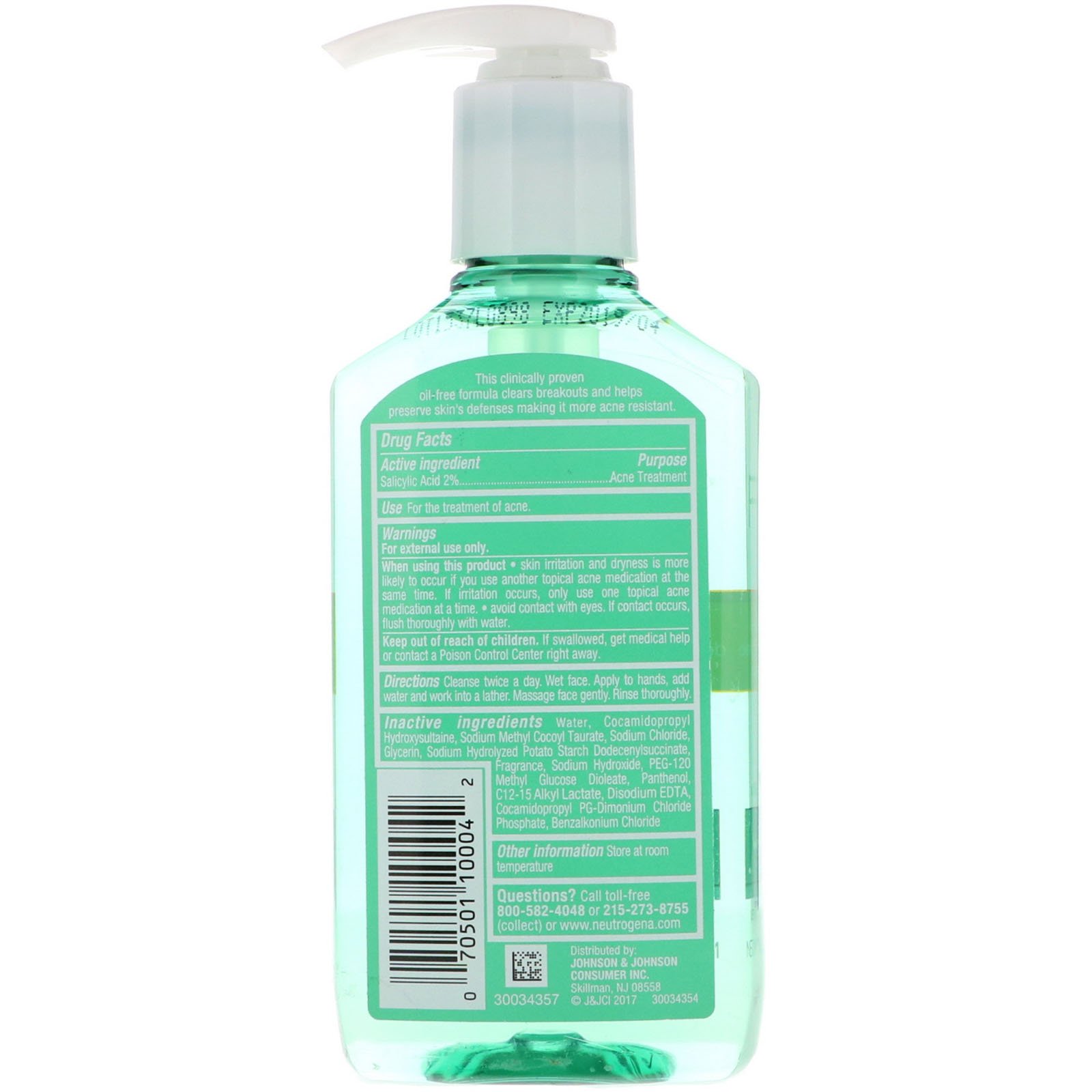 Comprar Neutrogena, À Prova de Acne, Gel de Limpeza, 6 oz (170 g) - Imagem 2