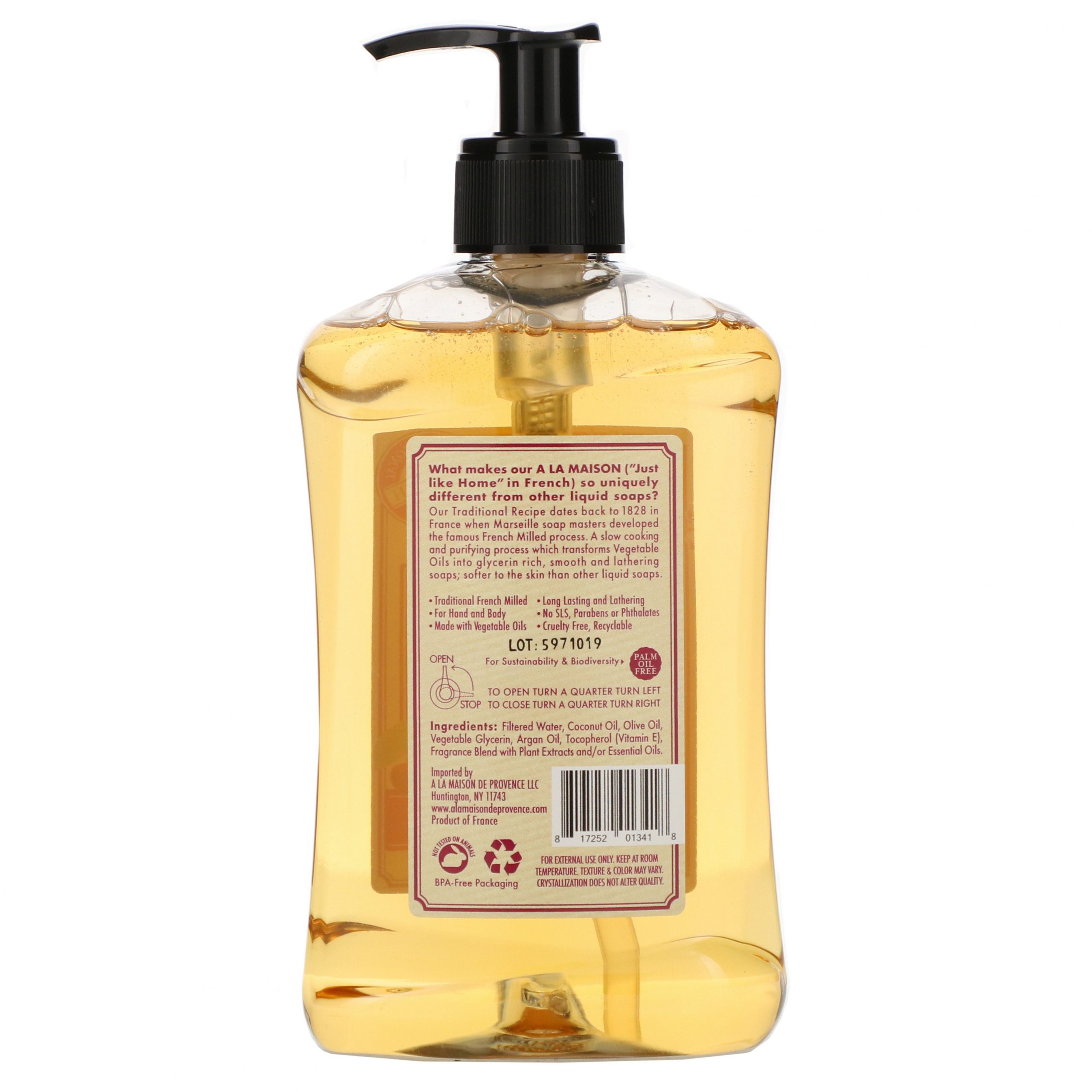 Comprar A La Maison de Provence, Sabonete Líquido para Mãos e Corpo, Cherry Blossom (flor de cereja), 16,9 fl oz (500 ml) - Imagem 2