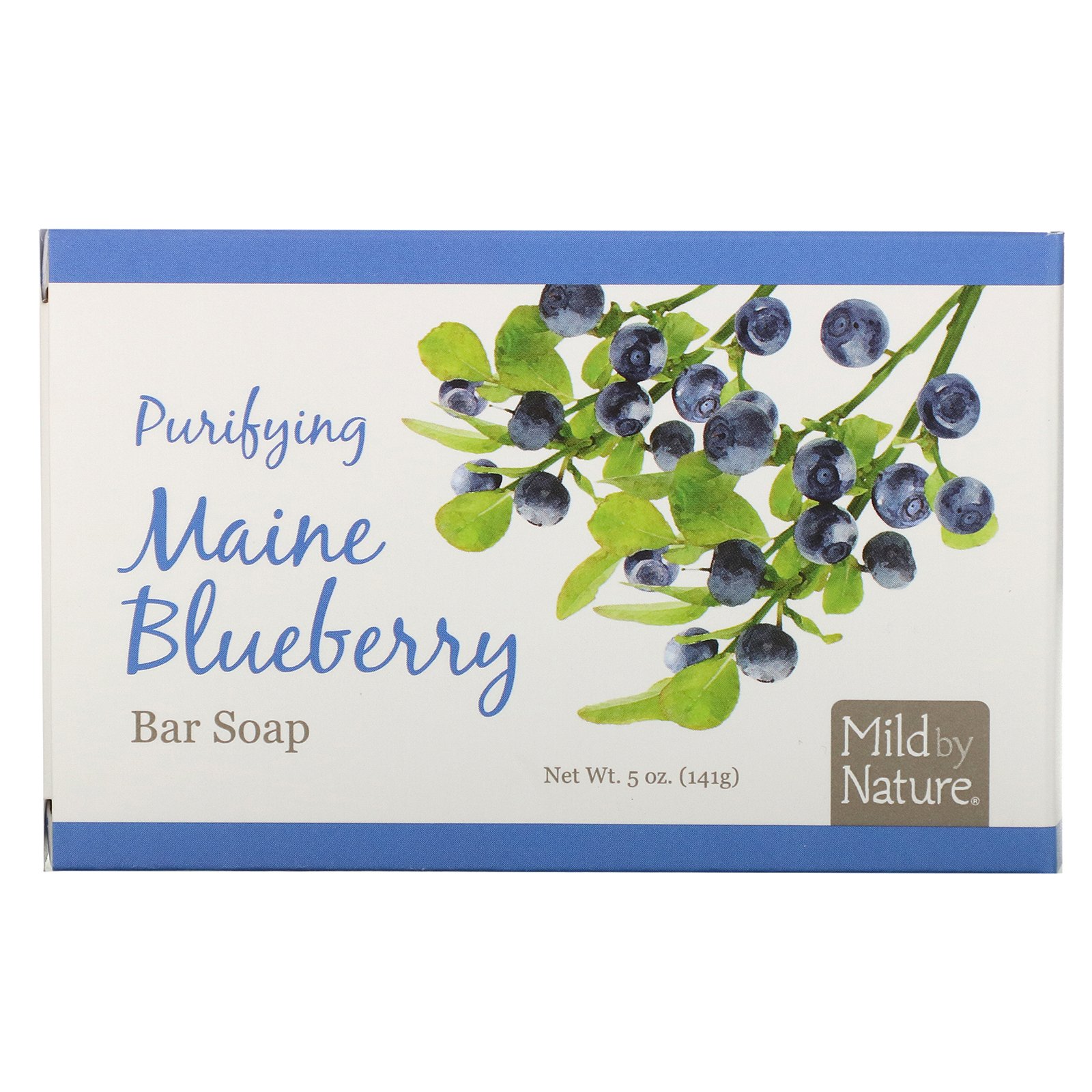Comprar Mild By Nature, Sabonete em Barra Purificante, Mirtilo do Maine, 5 oz (141 g)