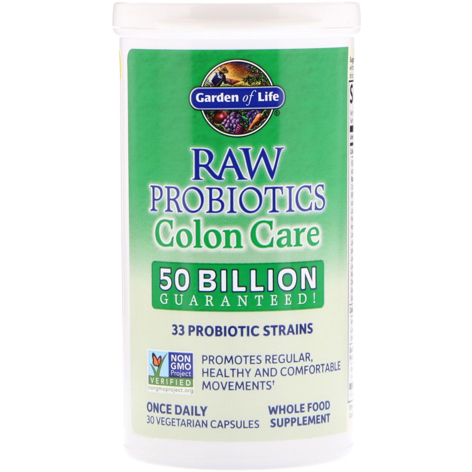 Comprar Garden of Life, Raw Probiotics, Colon Care, 30 Cápsulas Vegetais - Imagem 3