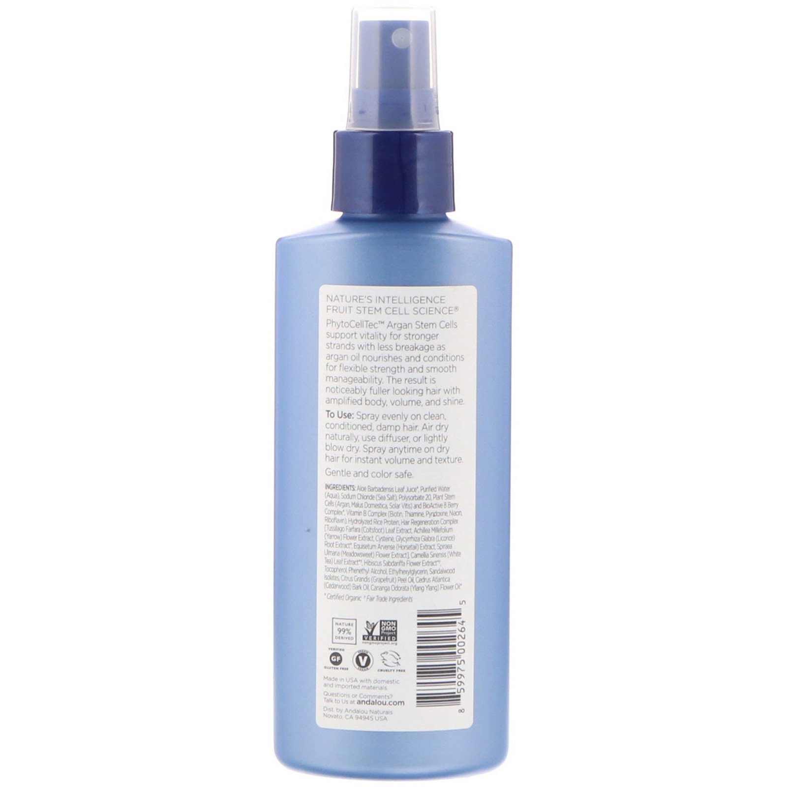 Comprar Andalou Naturals, Spray de Adensamento Células Tronco de Argan, Anti-idade, 6 fl oz (178 ml) - Imagem 2