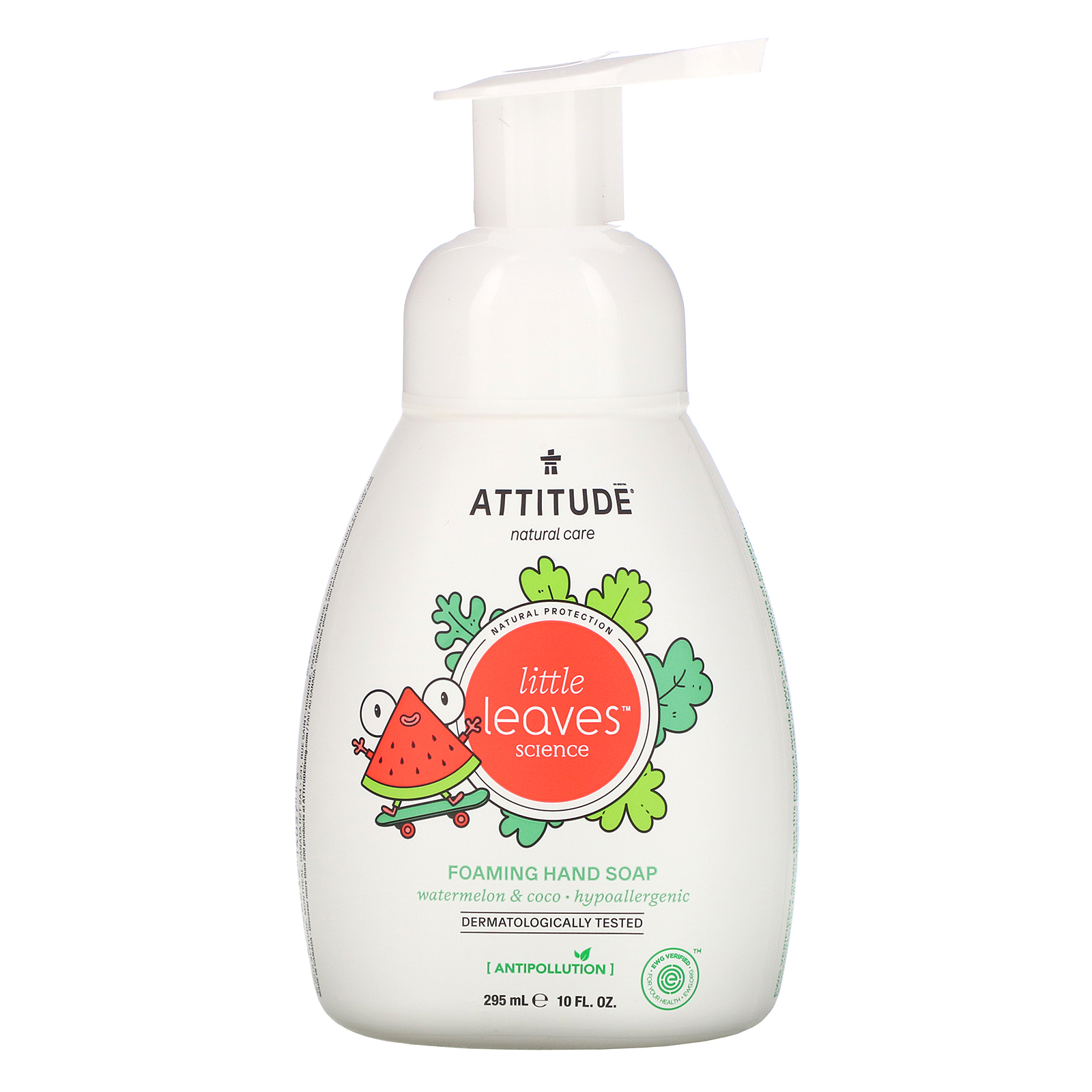 Comprar ATTITUDE, Little Leaves Science, Sabonete Espumante, Melancia e Coco, 10 fl oz (295 ml)