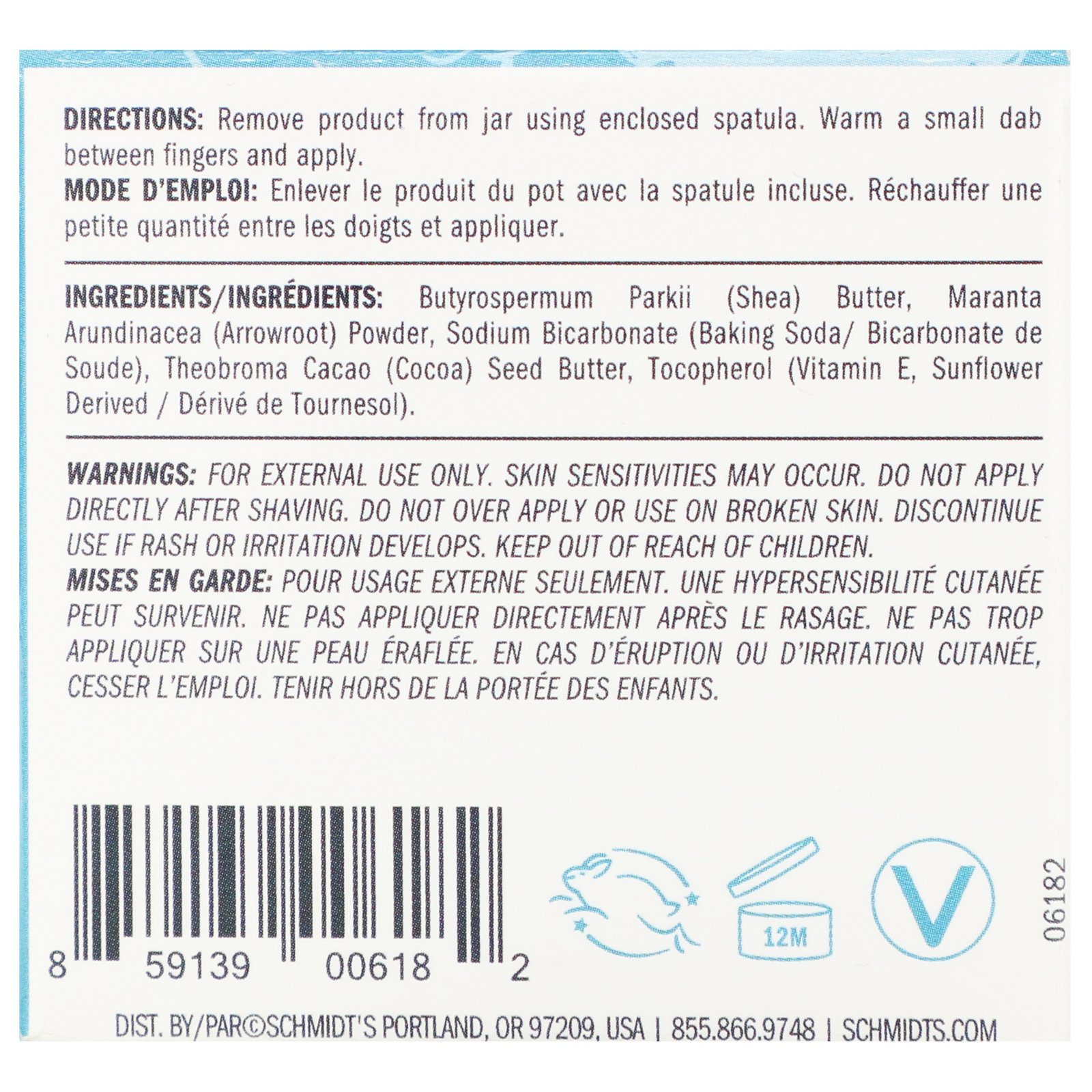 Comprar Schmidt's Naturals, Frasco de Desodorante Natural, Sem Perfume, 56,7 g (2 oz) - Imagem 2