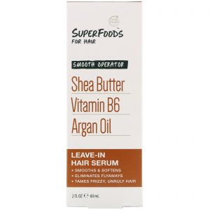 Comprar Petal Fresh, Pure, SuperFoods for Hair, Smooth Operator Leave-In Hair Serum, Shea Butter, Vitamin B6 & Argan Oil, 2 fl oz (60 ml)
