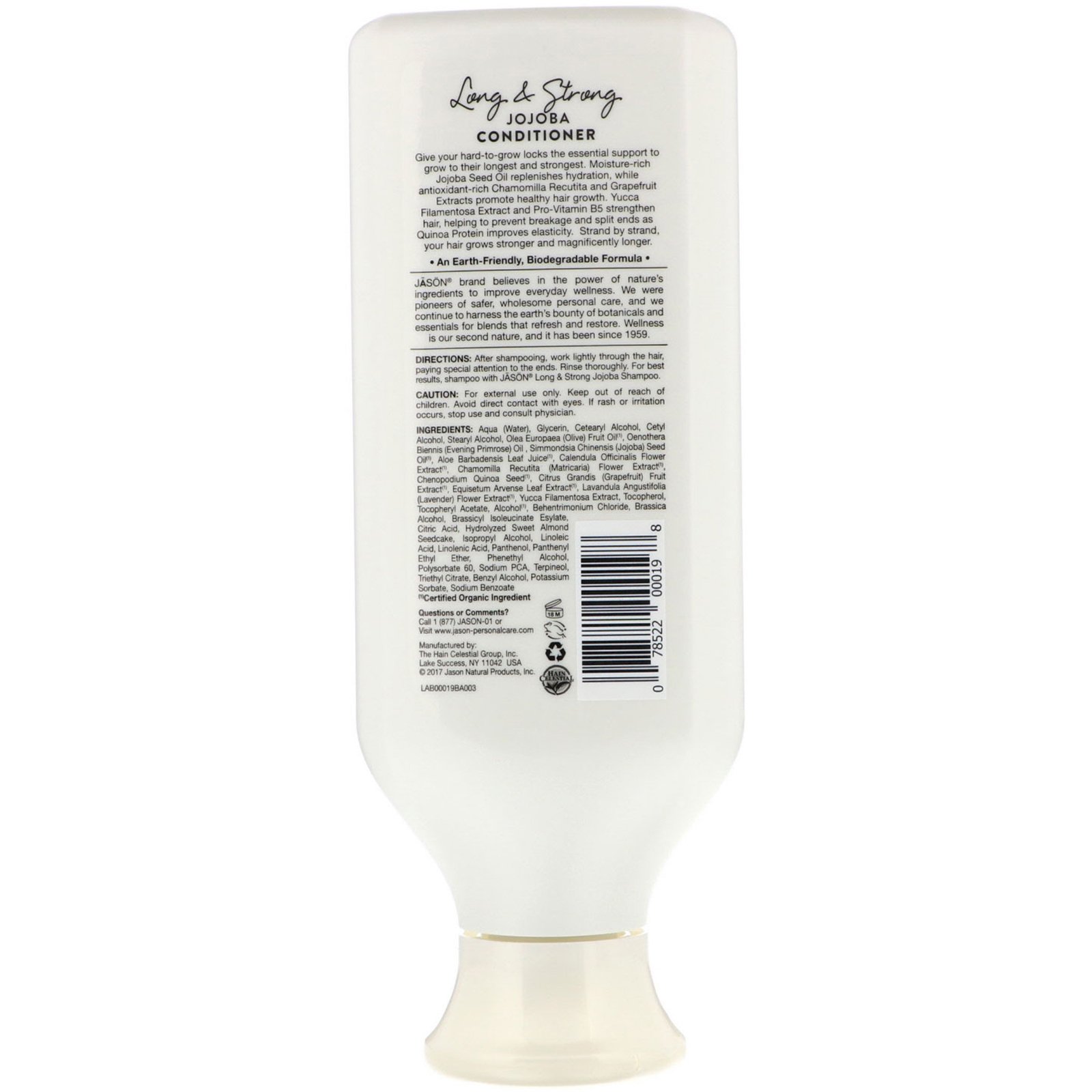 Comprar Jason Natural, Long & Strong Jojoba Conditioner, 16 fl oz (454 g) - Imagem 2