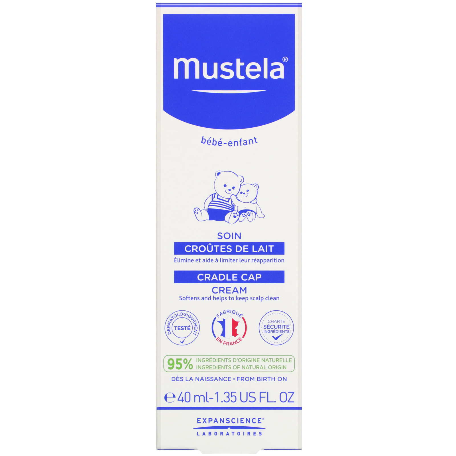 Comprar Mustela, Cradle Cap Cream, 1.35 fl oz (40 ml) - Imagem 2