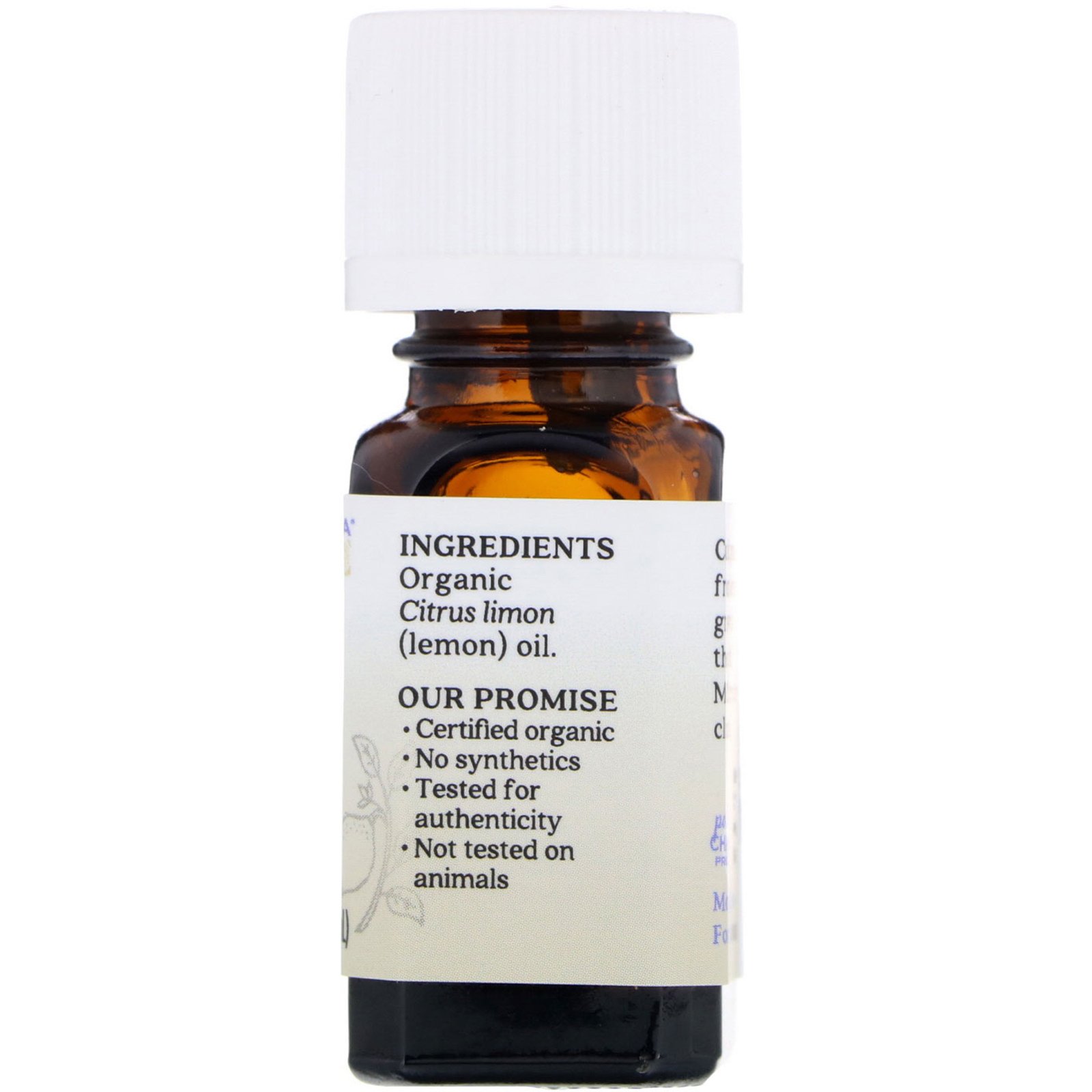 Comprar Aura Cacia, Organic Lemon, .25 fl oz (7.4 ml) - Imagem 2