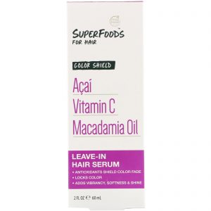 Comprar Petal Fresh, Pure, SuperFoods for Hair, Color Shield Leave-In Hair Serum, Acai, Vitamin C & Macadamia Oil, 2 fl oz (60 ml)