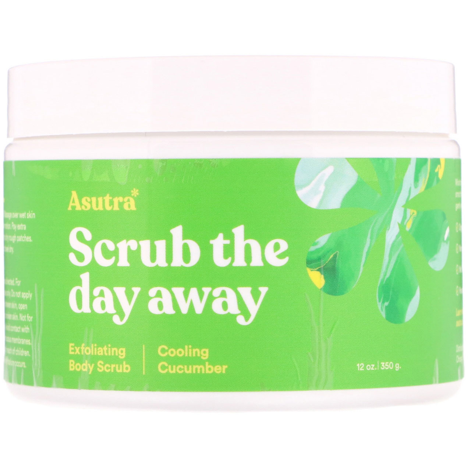 Comprar Asutra, Esfolie Ao Longo do Dia, Esfoliante Corporal, Pepino Refrescante, 12 oz (350 g)