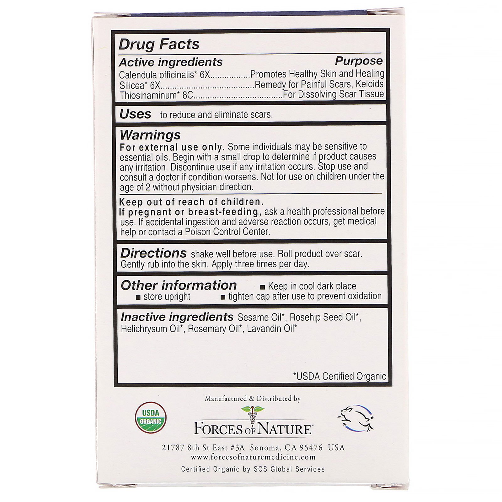 Comprar Forces of Nature, Roll-on para o Controle Cicatricial, 4 ml (0,14 oz) - Imagem 2