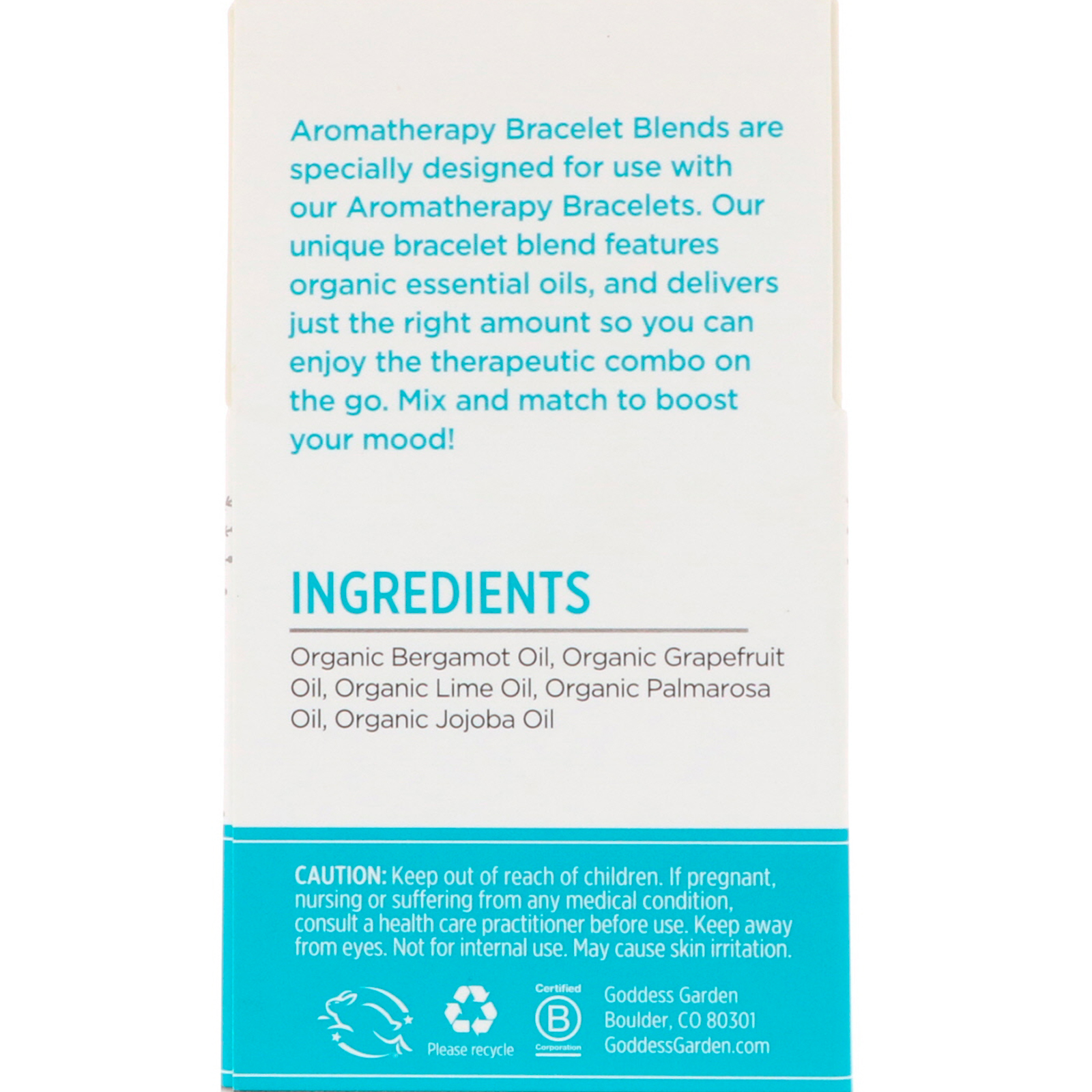 Comprar Goddess Garden, Organics, Dia Feliz, Bracelete de Aromaterapia Misto, 0,125 fl oz (3,7 ml) - Imagem 2