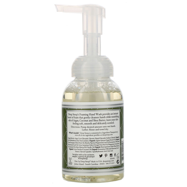 Comprar Deep Steep, Sabonete Espumante para as Mãos, Alecrim - Menta, 8 fl oz (237ml)