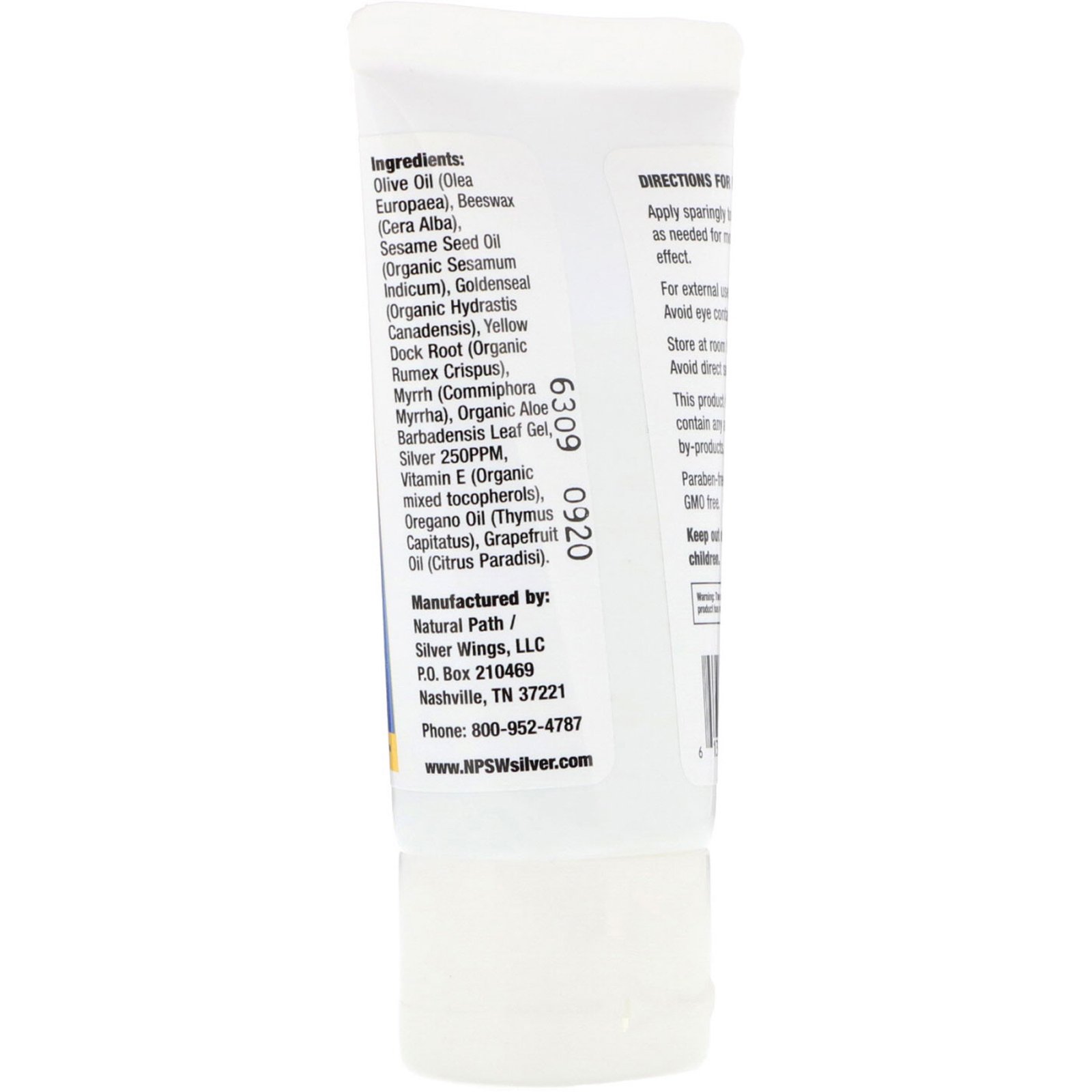 Comprar Natural Path Silver Wings, Silver, Pomada de Ervas, 250 PPM, 1.5 oz - Imagem 2