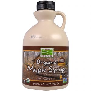 Comprar Now Foods, Alimento Real, Xarope de Bordo Orgânico, Classe A, Cor Escura, 946 ml (32 fl oz)