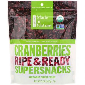Comprar Made in Nature, Organic Dried Cranberries, Ripe & Ready Supersnacks, 142 g (5 oz)
