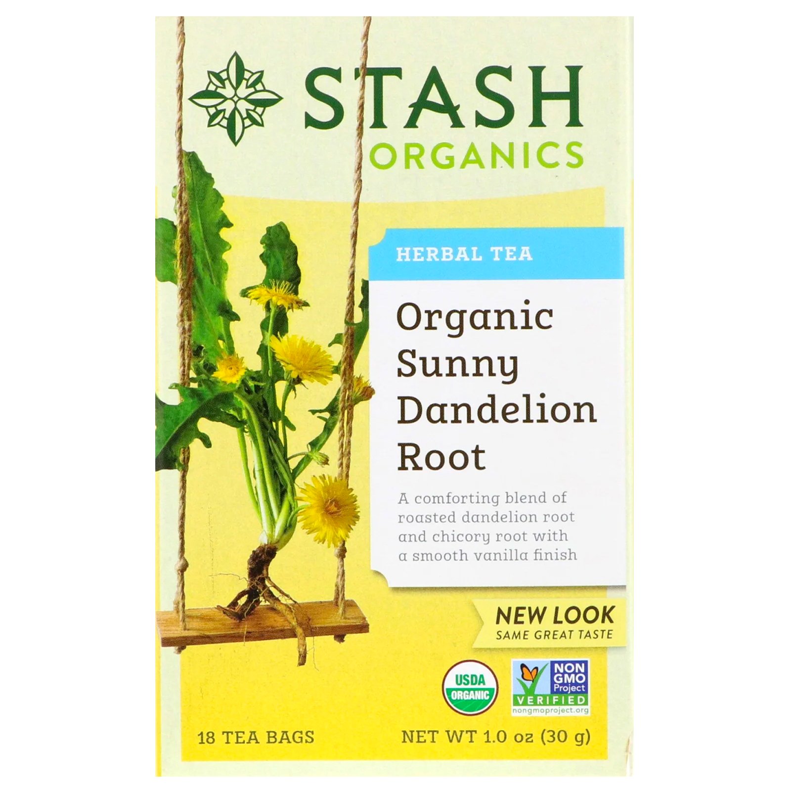 Comprar Stash Tea, Chá de Ervas, Raiz de Dente-de-Leão Ensolarado Orgânico, 18 Saquinhos, 30 g (1 oz)