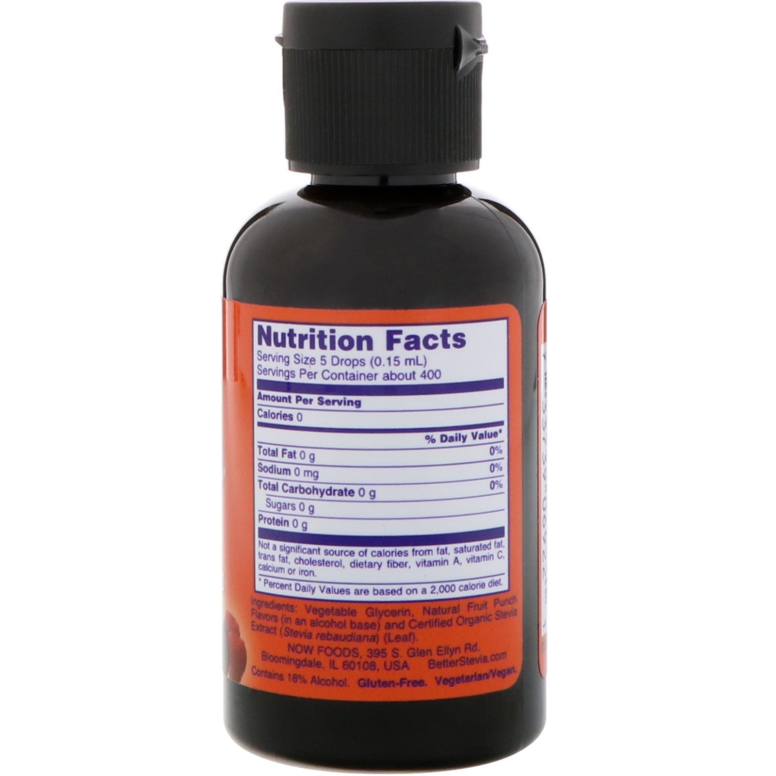 Comprar Now Foods, Estévia Líquido Adoçante, Frutas Tropicais, 2 fl oz (60 ml) - Imagem 2