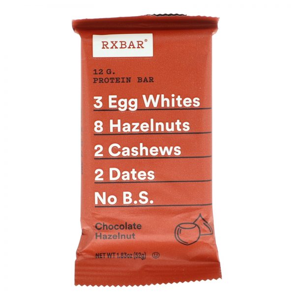 Comprar RXBAR, Protein Bar, Chocolate Hazelnut, 12 Bars, 1.83 oz (52 g) Each - Imagem 4