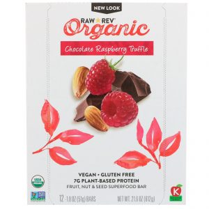 Comprar Raw Rev, Orgânica, Trufa de Chocolate e Framboesa, 12 Barras, 1,8 oz (51 g) Cada