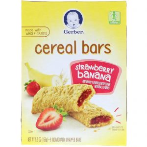 Comprar Gerber, Cereal Bars, Strawberry Banana, 8 Bars, 5.5 oz (156 g)