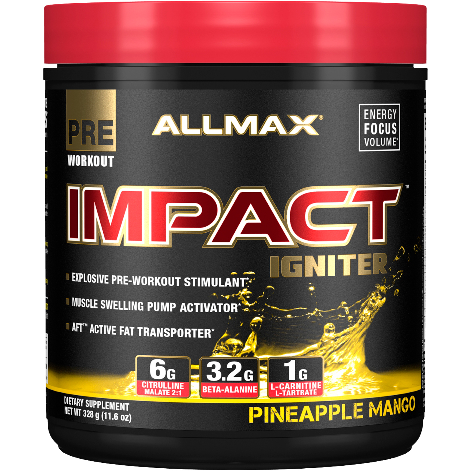 Comprar ALLMAX Nutrition, Pré-treino Impact Igniter, Manga e Abacaxi, 11,6 oz (328 g)