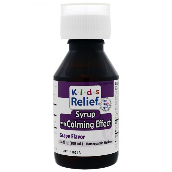 Comprar Homeolab USA, Alívio para Crianças, Xarope com Efeito Calmante, Sabor Uva, 3.4 oz (100 ml) - Imagem 4