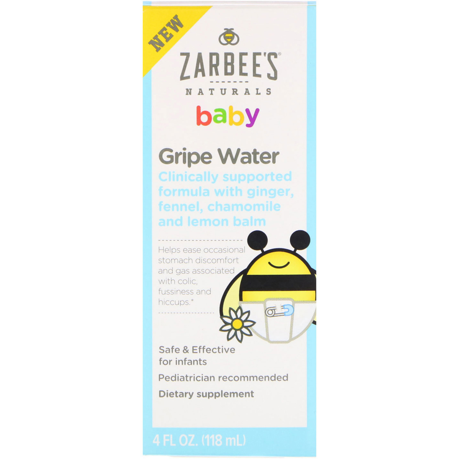 Comprar Zarbee's, Bebês, Água para Queixas, 118 ml (4 fl oz)