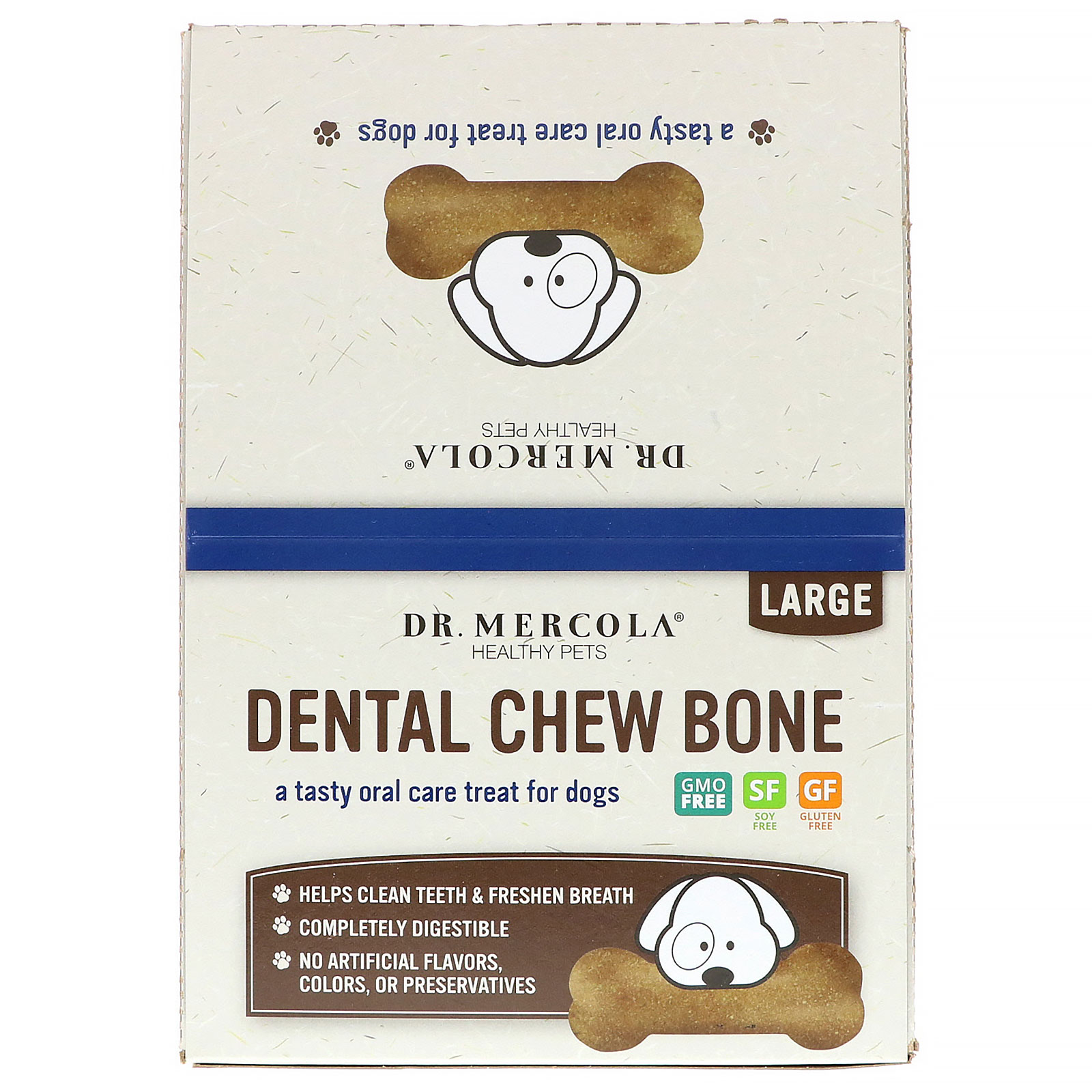 Comprar Dr. Mercola, Dental Chew Bone, Large, For Dogs, 12 Bones, 2.15 oz (61 g) Each - Imagem 2