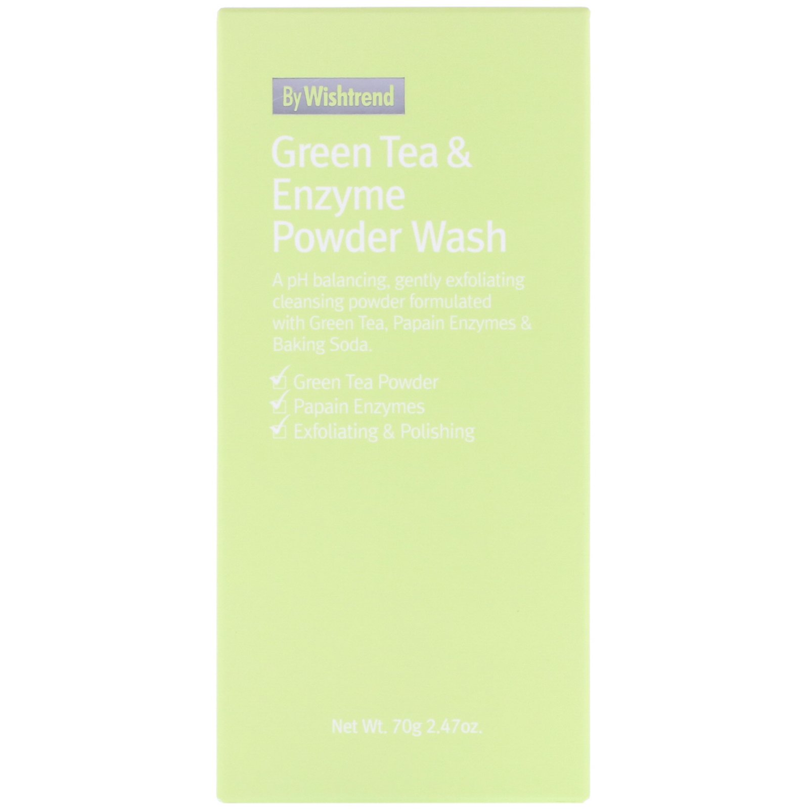 Comprar Wishtrend, Detergente em Pó de Chá Verde e Enzimas, 2,47 oz (70 g) - Imagem 2