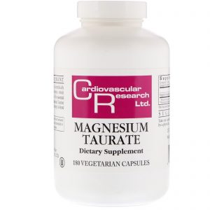 Comprar Cardiovascular Research, Taurato de Magnésio, 180 Cápsulas Vegetais