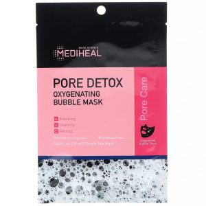 Comprar Mediheal, Pore Detox, Oxygenating Bubble Mask, 5 Sheets, 0.60 fl oz (18 ml) Each