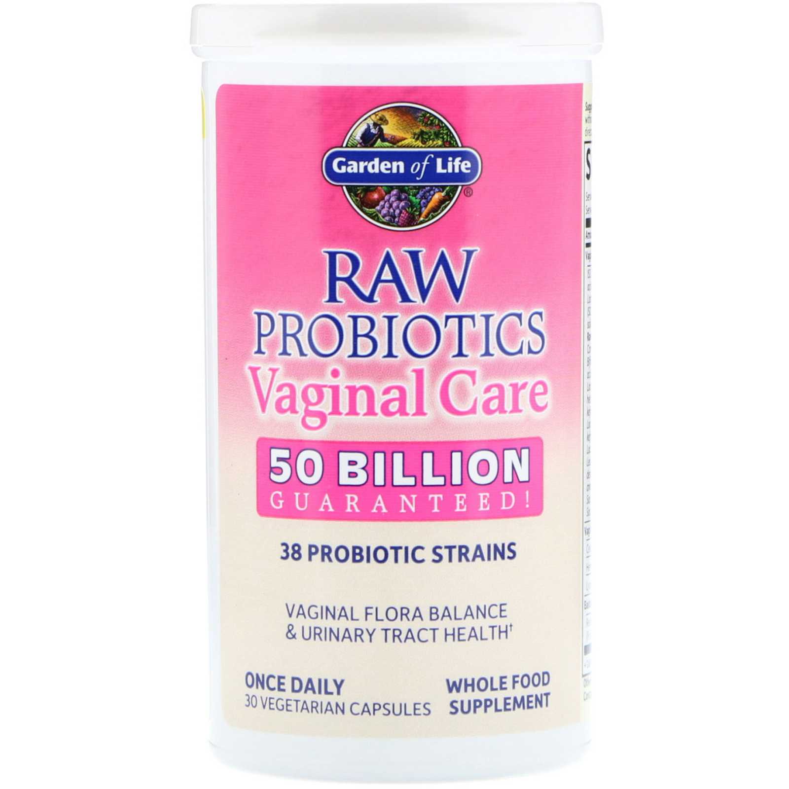 Comprar Garden of Life, Raw Probiotics, Vaginal Care, 30 Cápsulas Vegetais - Imagem 3