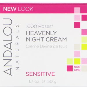 Comprar Andalou Naturals, 1000 Roses, Creme Noturno Celestial, Sensível, 1,7 fl oz (50 ml)