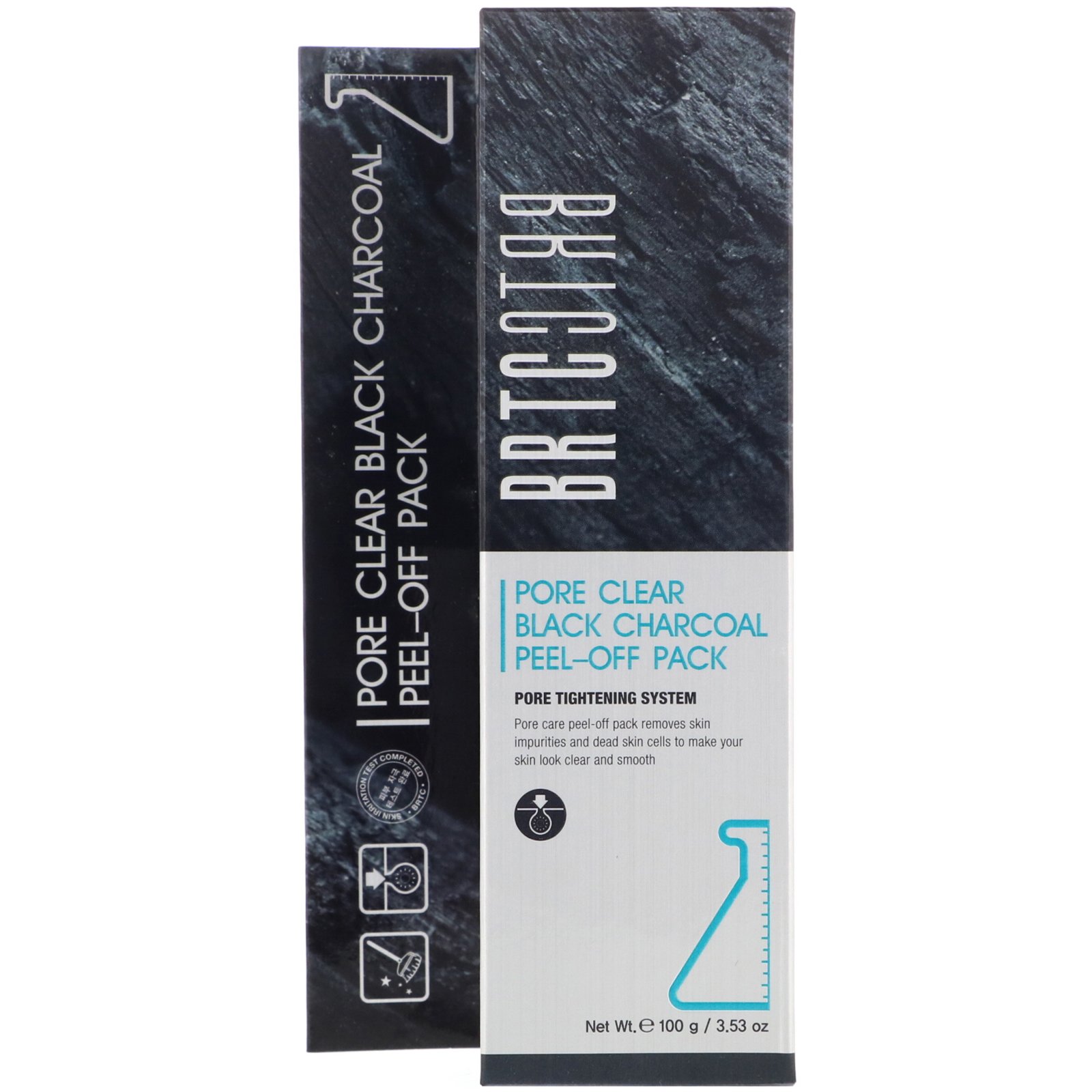 Comprar BRTC, Pacote Peel-Off de Carvão Vegetal para Limpeza dos Poros, 3,53 oz (100 g) - Imagem 2