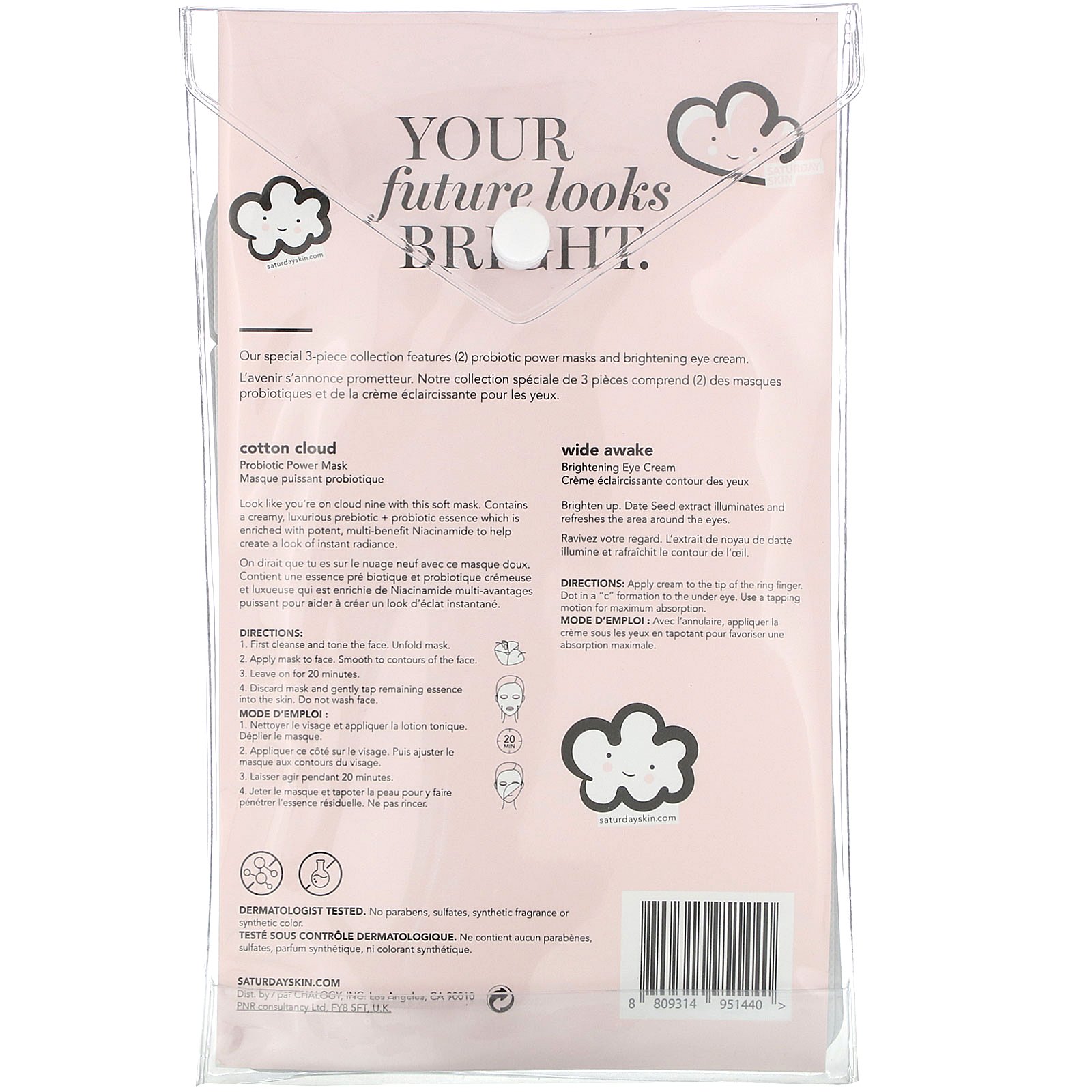 Comprar Saturday Skin, Your Future Looks Bright, Conjunto com 3 Unidades - Imagem 3