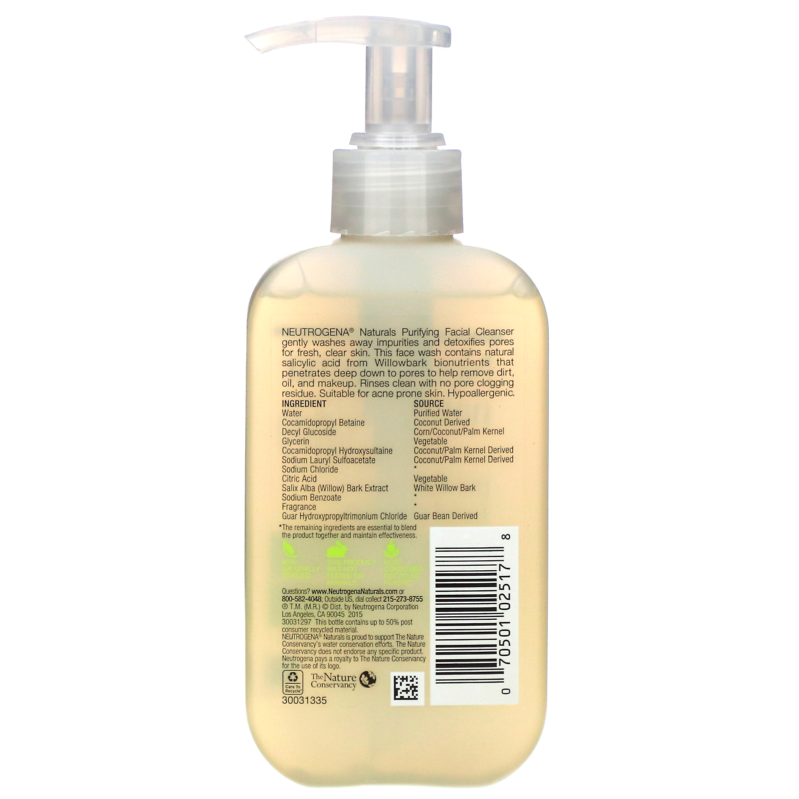 Comprar Neutrogena, Limpador Facial Purificante, 6 fl oz (177 ml) - Imagem 2