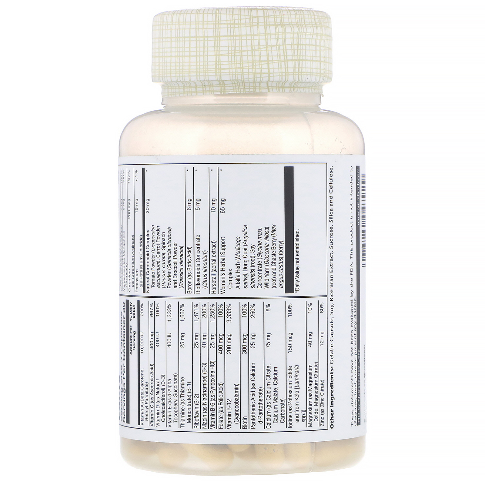 Comprar Solaray, Multivitamínico Women’s Golden, 90 Cápsulas - Imagem 2