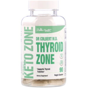 Comprar Divine Health, Dr. Colbert's Keto Zone, Thyroid Zone, 90 Veggie Capsules