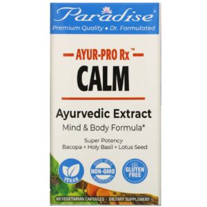 Comprar Paradise Herbs, AYUR Pro Rx, Calm, 60 Vegetarian Capsules