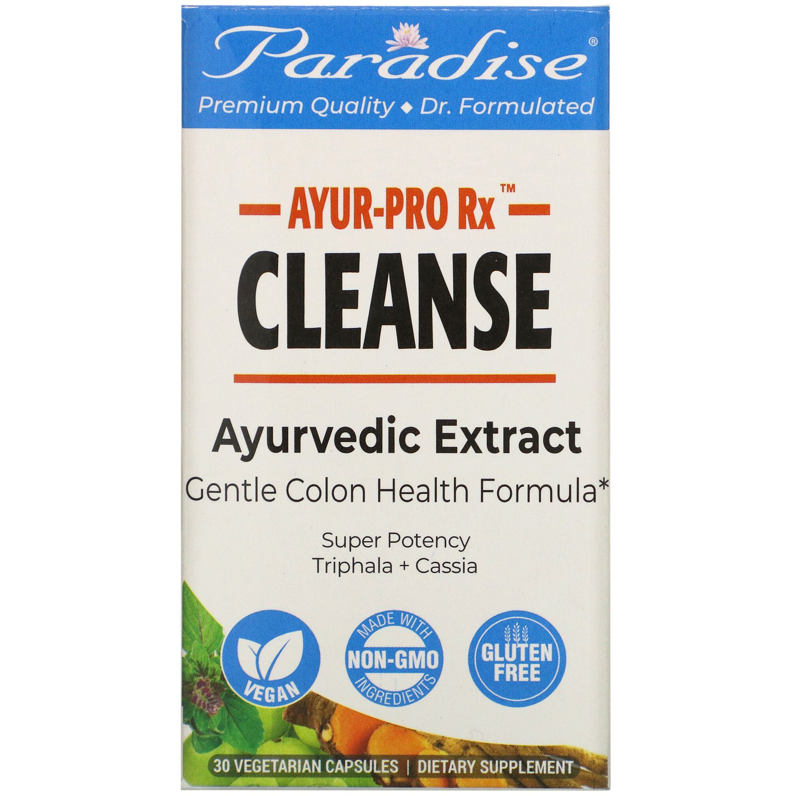 Comprar Paradise Herbs, AYRU Pro Rx, Cleanse, 60 Vegetarian Capsules