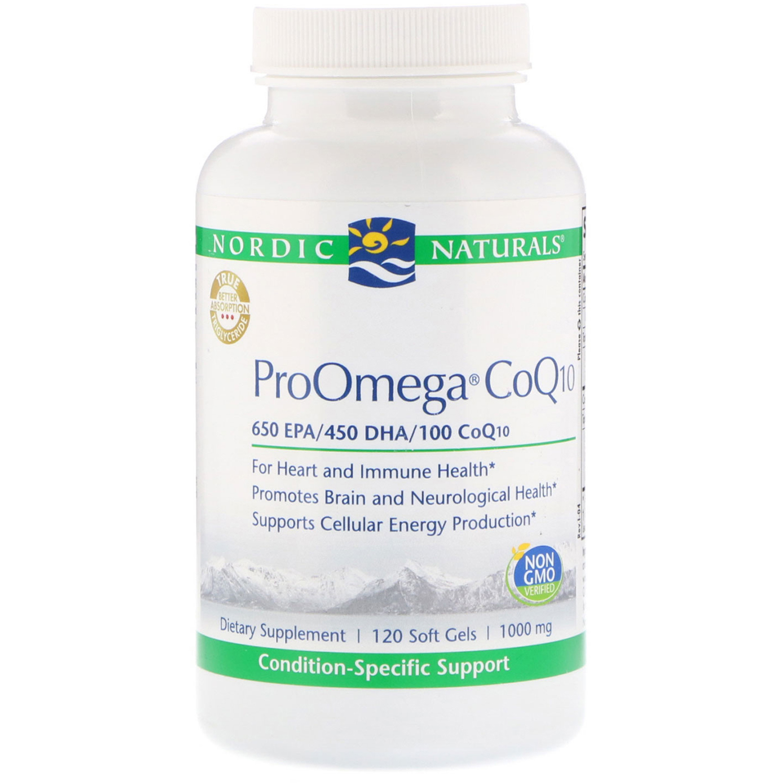 Comprar Nordic Naturals, ProOmega CoQ10, 1.000 mg, 120 cápsulas de gel