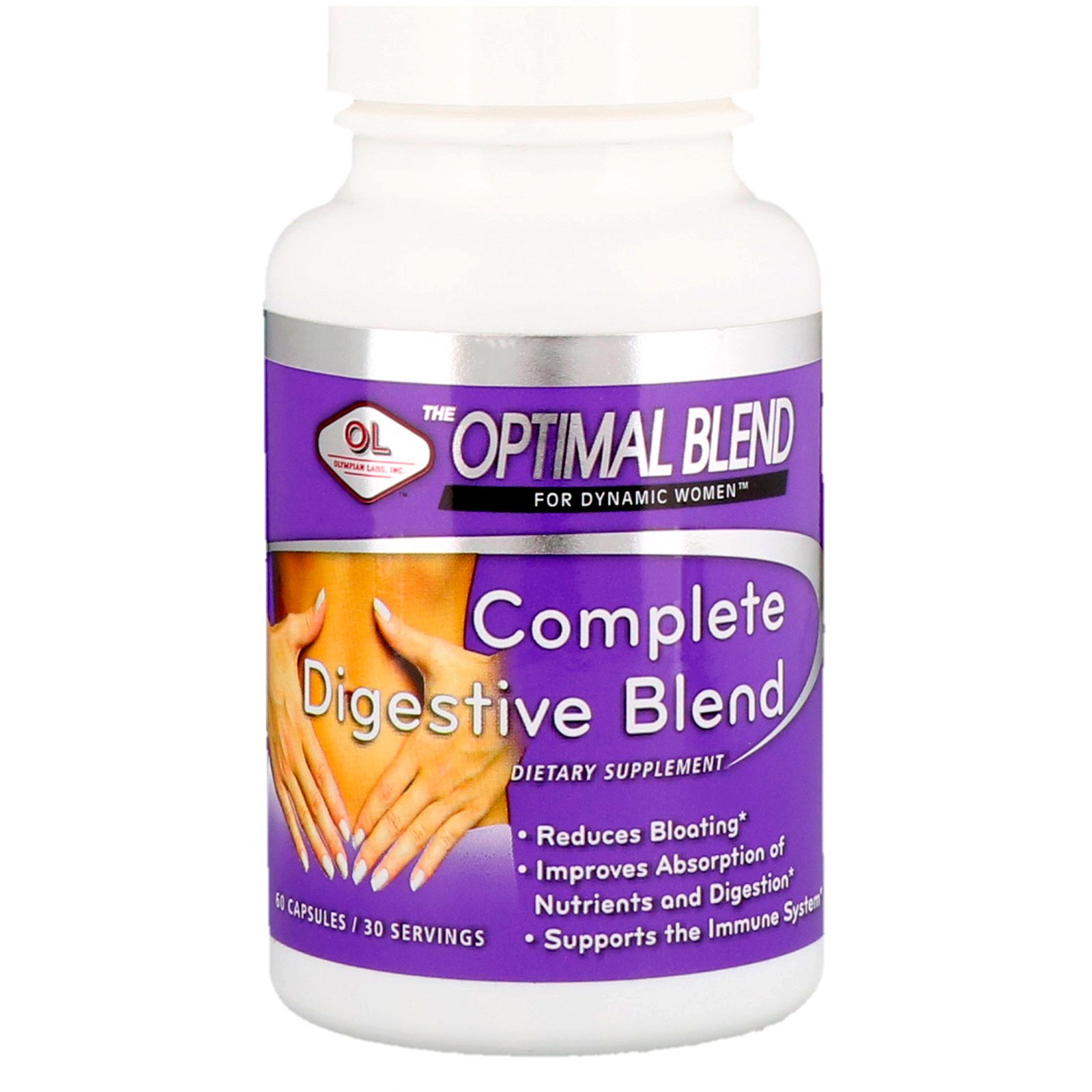 Comprar Olympian Labs, Combinação Ideal, Combinação Digestiva Completa, Para Mulheres, 60 Cápsulas