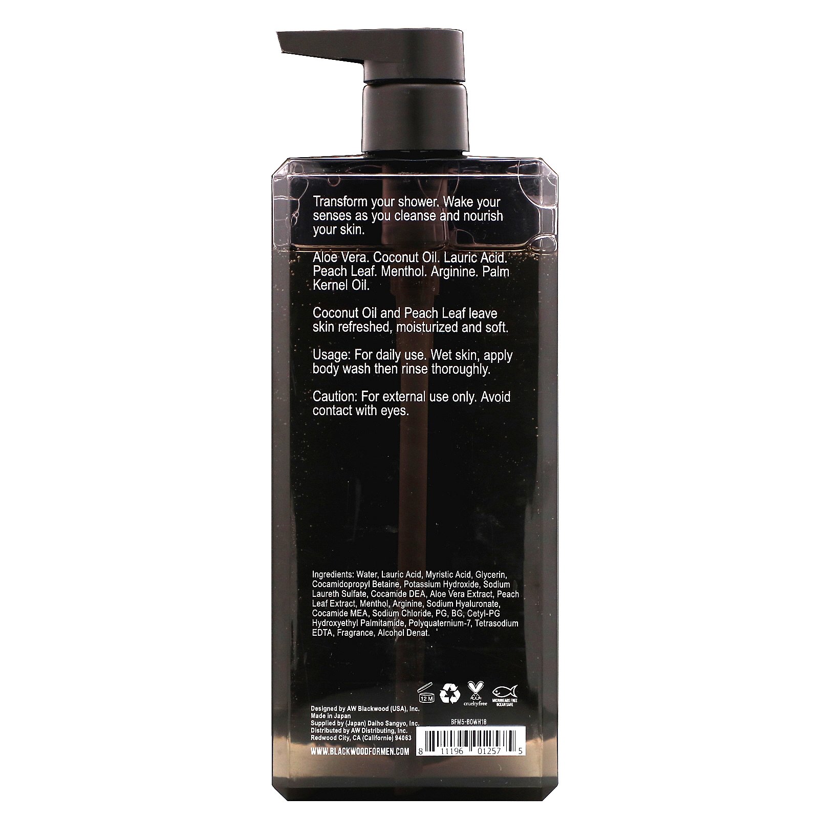 Comprar Blackwood For Men, Pure Moisture, sabonete líquido, masculino, 532,35 ml - Imagem 2
