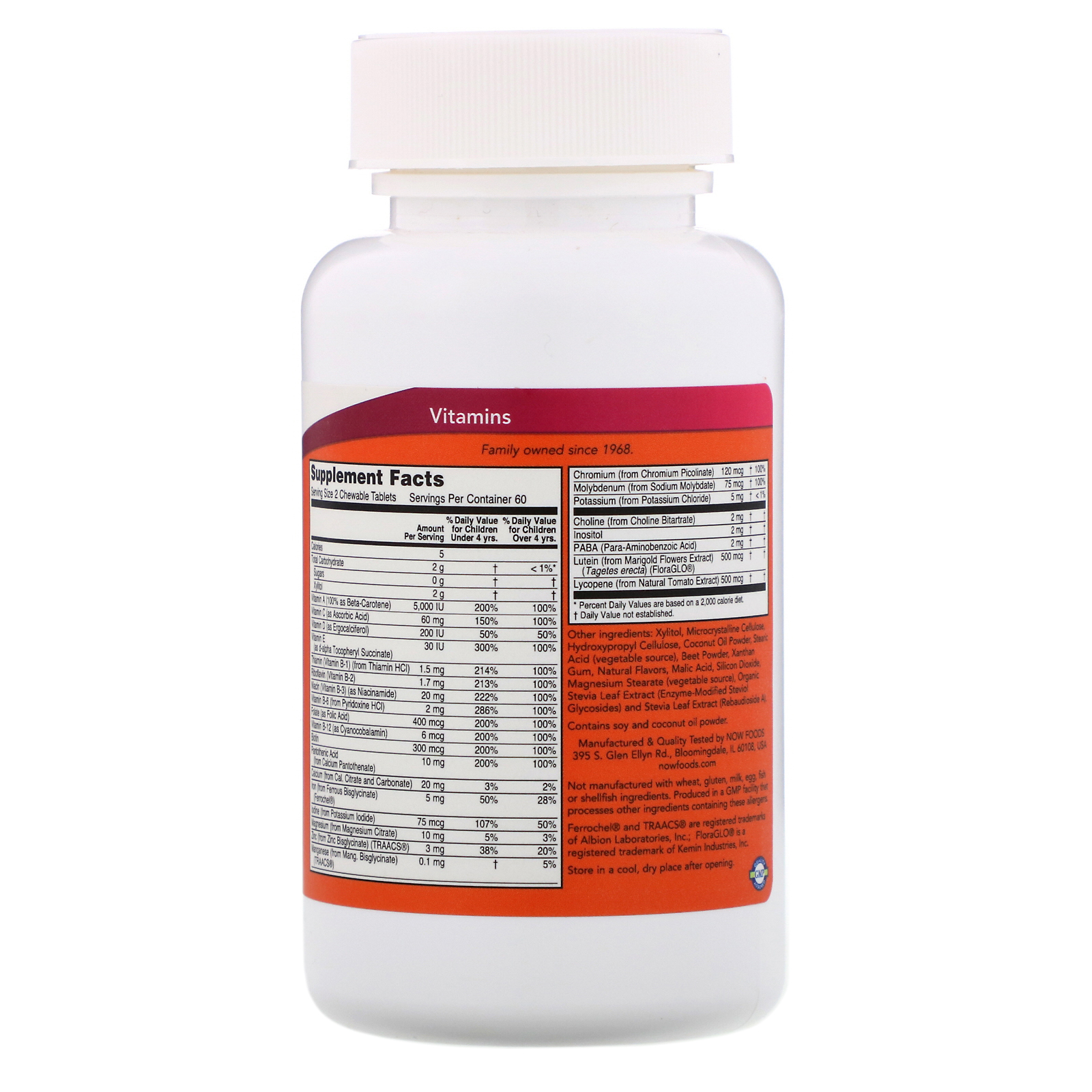 Comprar Now Foods, Kid Vits, Berry Blast, 120 mastigáveis - Imagem 2