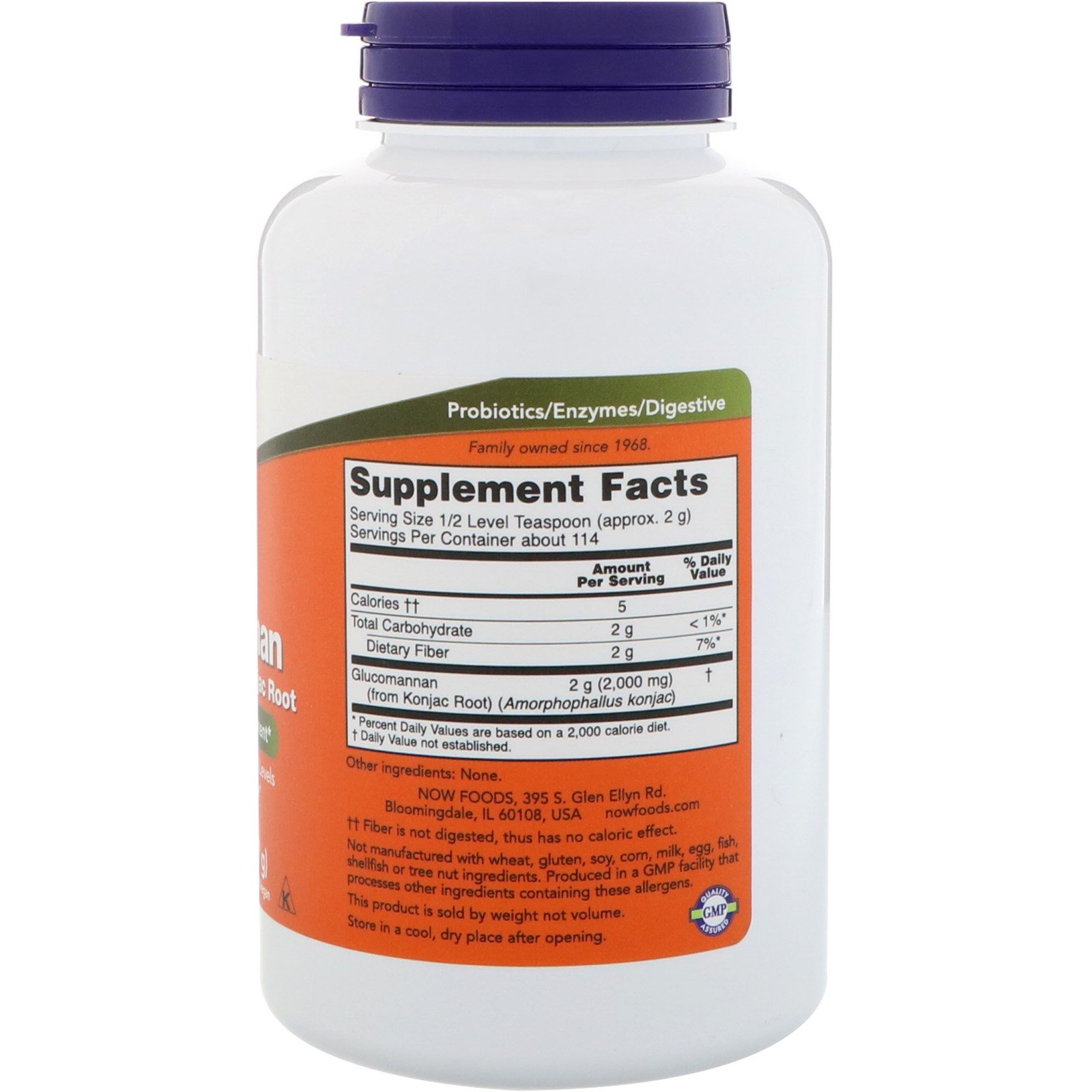 Comprar Now Foods, Glucomannan, Pure Powder, 227 g (8 oz) - Imagem 2