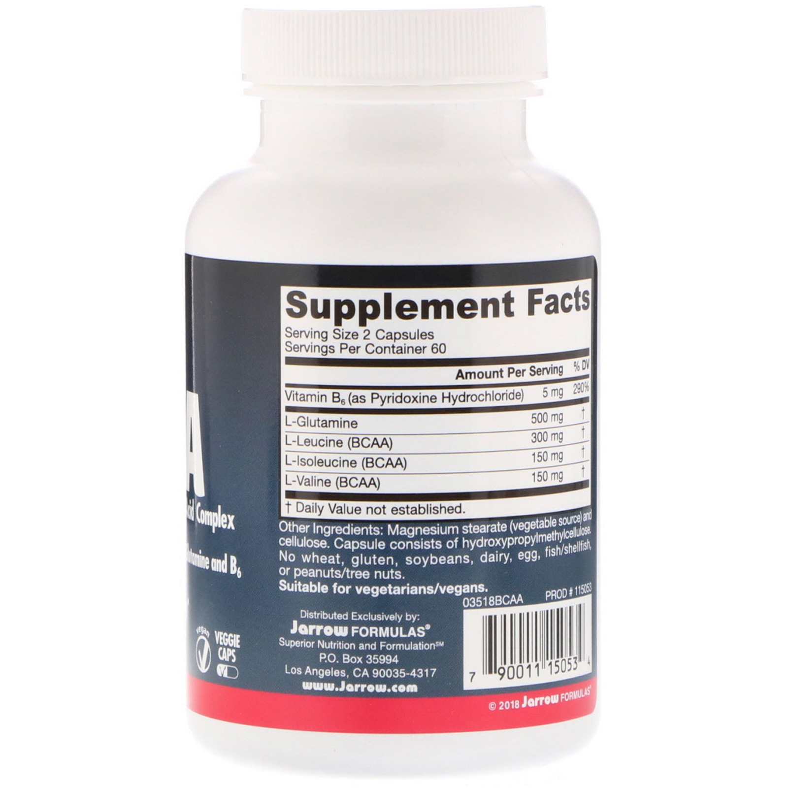 Comprar Jarrow Formulas, BCAA Complex, 120 Cápsulas Vegetais - Imagem 2